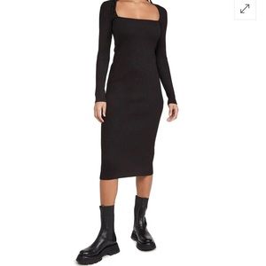 NWT Ganni knit midi dress